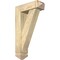 Ekena Millwork Traditional Arts and Crafts Rough Sawn Bracket w/ Offset Brace, Douglas Fir, 6"W x 18"D x 30"H BKT0604X18X30TRA03RDF - alternate 1
